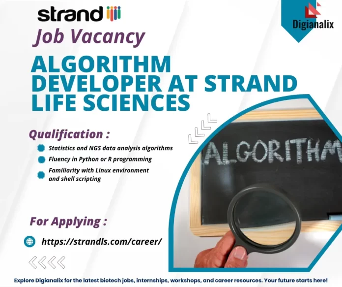 Bioinformatician working on algorithms at Strand Life Sciences