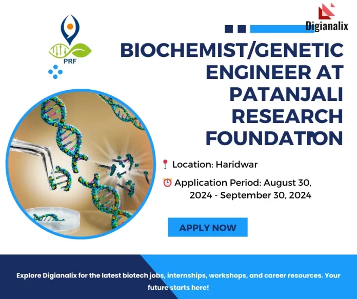 Biochemist/Genetic Engineer at Patanjali Research Foundation