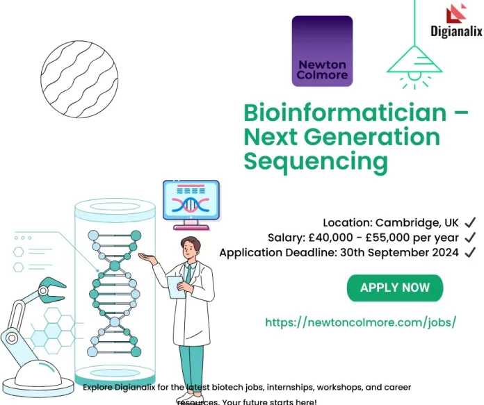 Bioinformatician – Next Generation Sequencing at Newton Colmore