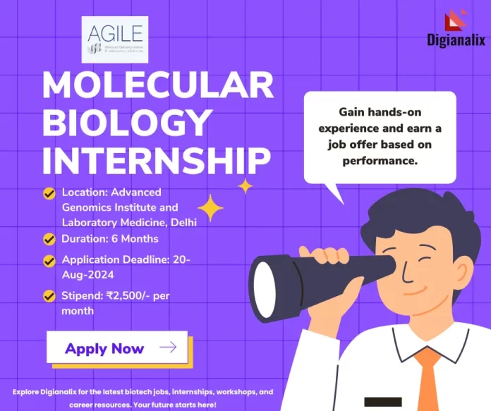 Molecular Biology Internship at Advanced Genomics Institute, Delhi