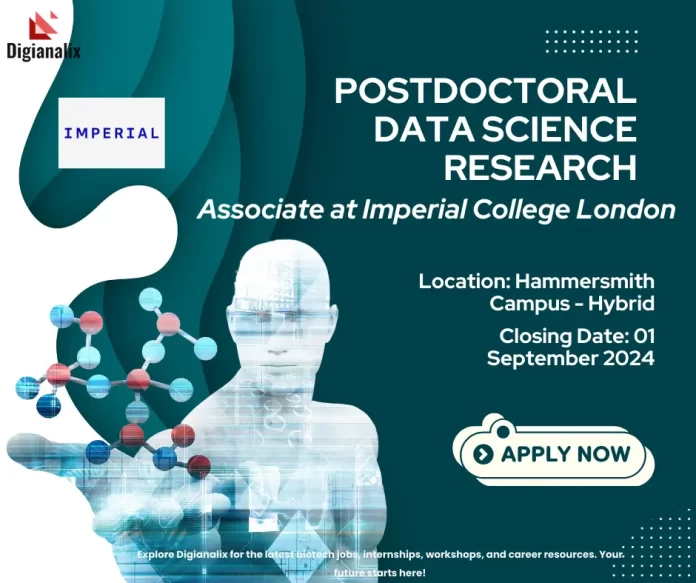 Postdoctoral Research Associate Position at Imperial College London in Data Science