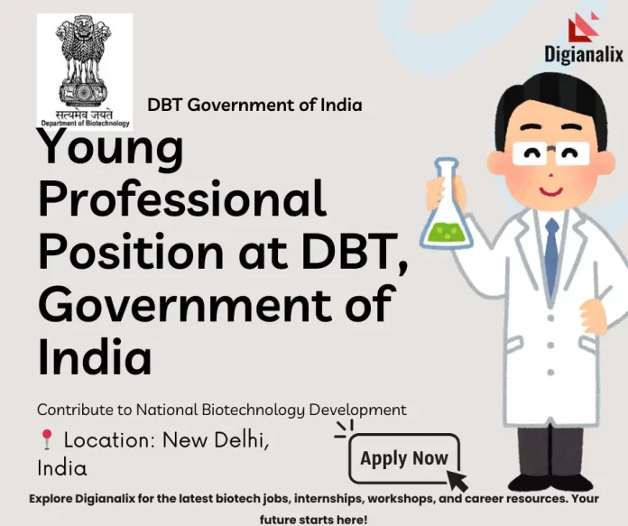 Young Professional at Department of Biotechnology Government of India