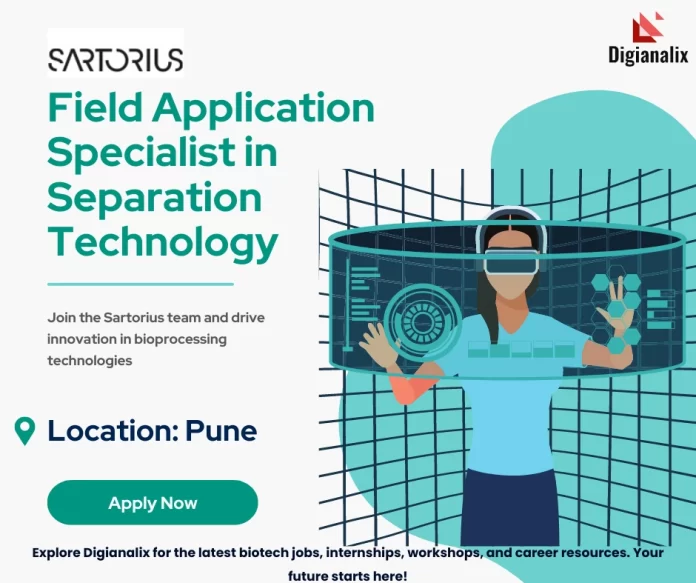 Field Application Specialist in Separation Technology at Sartorius in Pune, Maharashtra