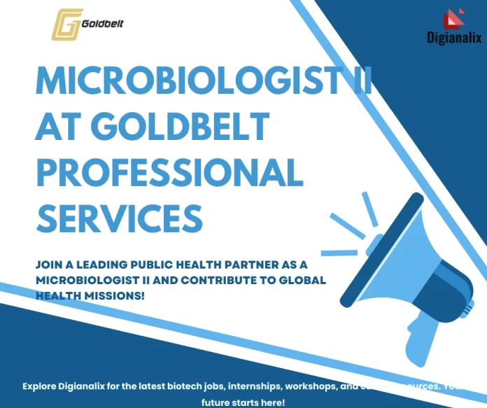 Microbiologist II at Goldbelt Professional Services