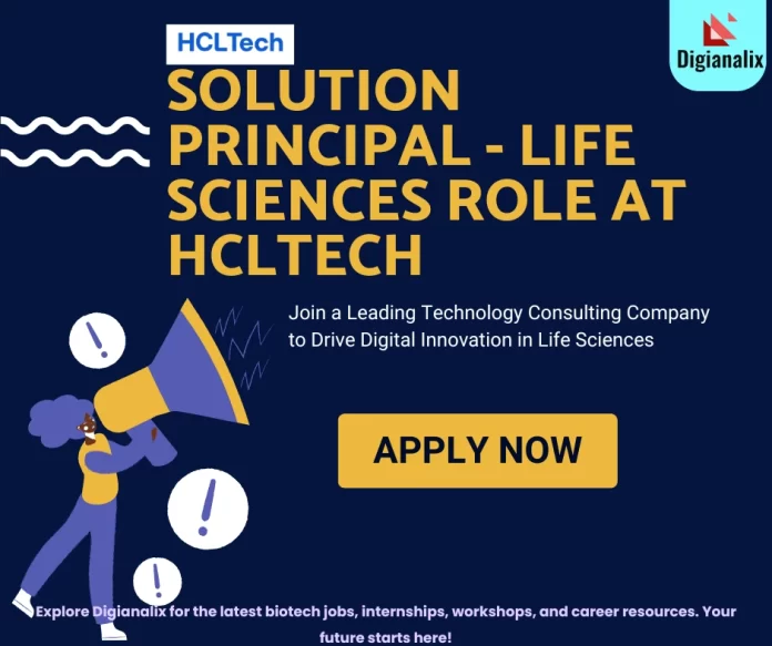 Solution Principal Life Sciences Role at HCLTech