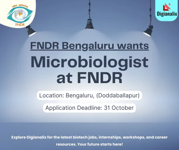 Microbiologist at FNDR Bengaluru