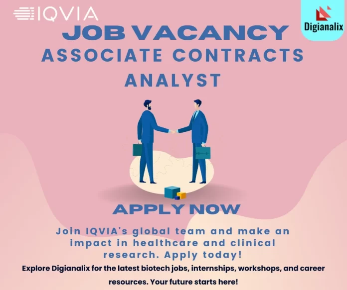 IQVIA Hiring Associate Contracts Analyst in Ahmedabad