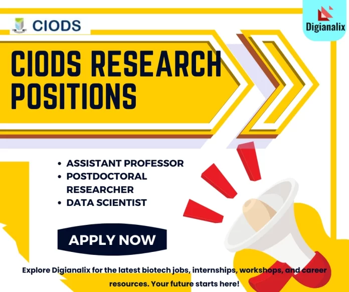 Research Positions at CIODS Mangalore in Omics and Data Science