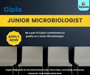 Junior Microbiologist Position at Cipla in Rangpo, Sikkim