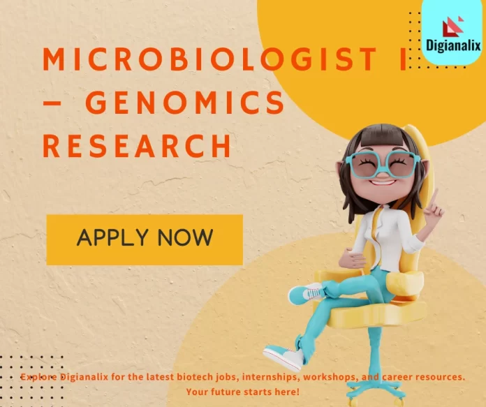 Microbiologist I Position in Genomics Research, Richmond, CA