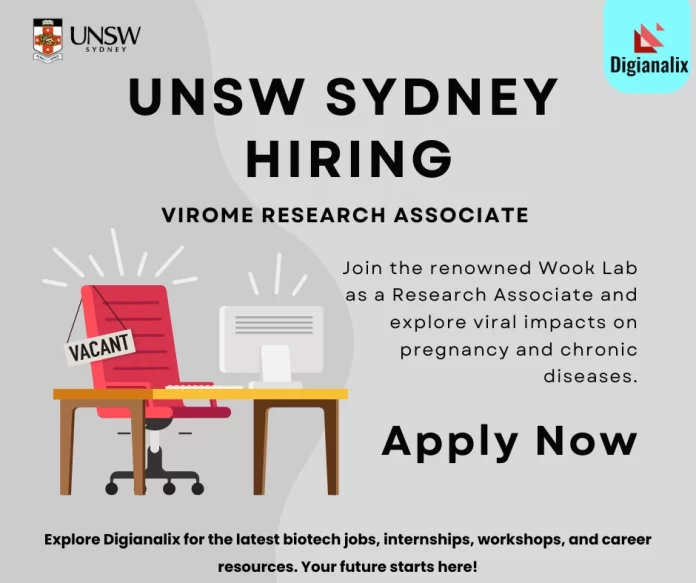 Virome Research Associate Opportunity at UNSW Sydney