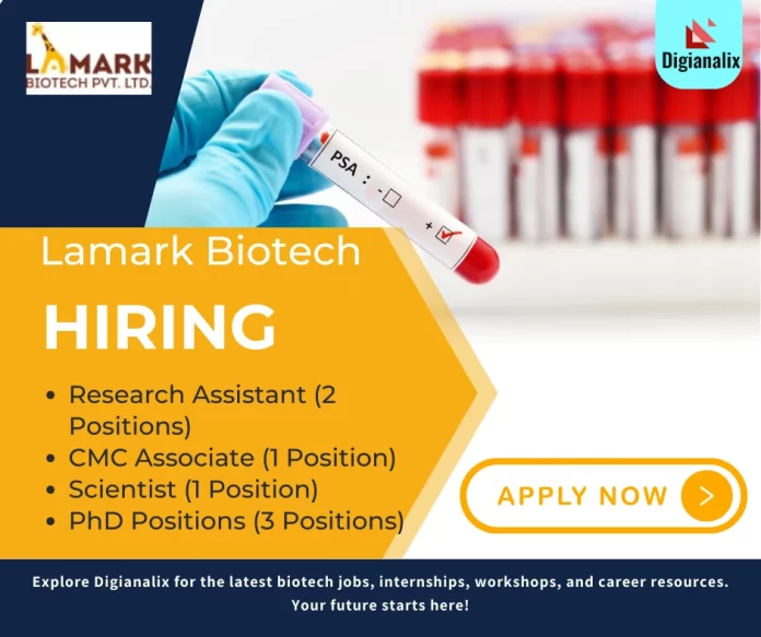 Career Opportunities at Lamark Biotech in Biotechnology and Research