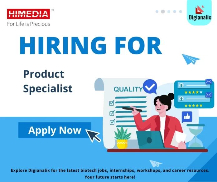 HiMedia Laboratories Product Specialist Role in Bengaluru