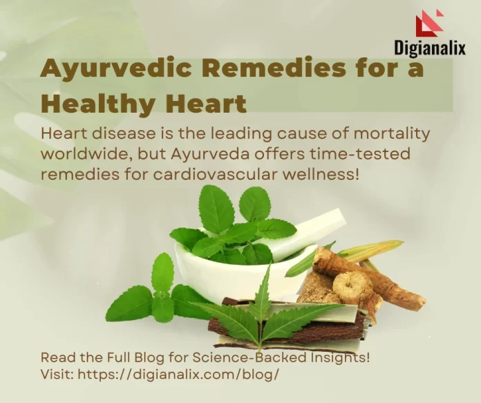 Ayurvedic remedies for heart health, covering CAD prevention, herbal solutions, and holistic wellness tips.