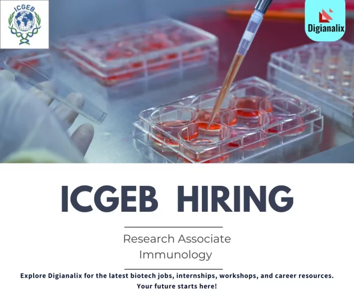 ICGEB Research Associate Immunology Position