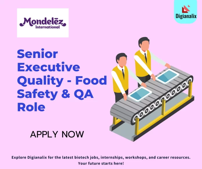 Senior Executive Quality Job at Mondelēz International, Baddi