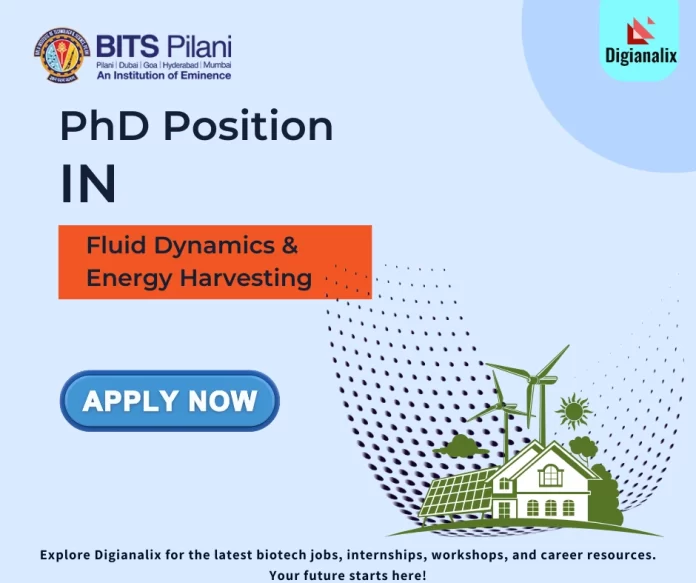 PhD Position in Fluid Dynamics at BITS Pilani Goa